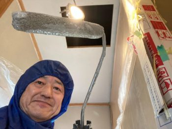 【廊下の壁天井をDIY塗装】