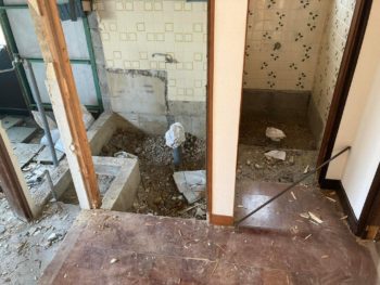 【空き家のハツリ解体工事】