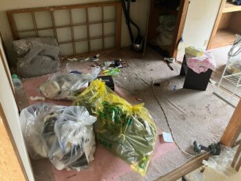 【残地物の撤去に立ち会い】